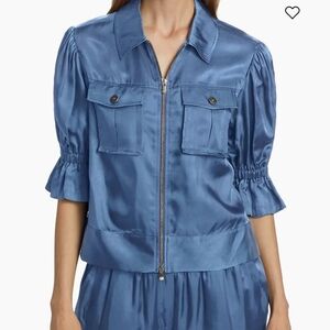 Cinq a Sept Holly Puff-Sleeve Jacket